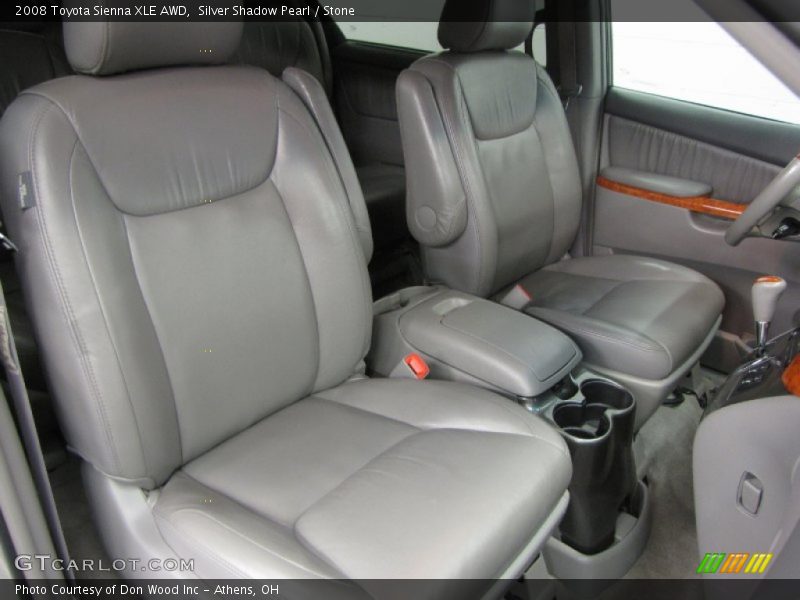 Silver Shadow Pearl / Stone 2008 Toyota Sienna XLE AWD