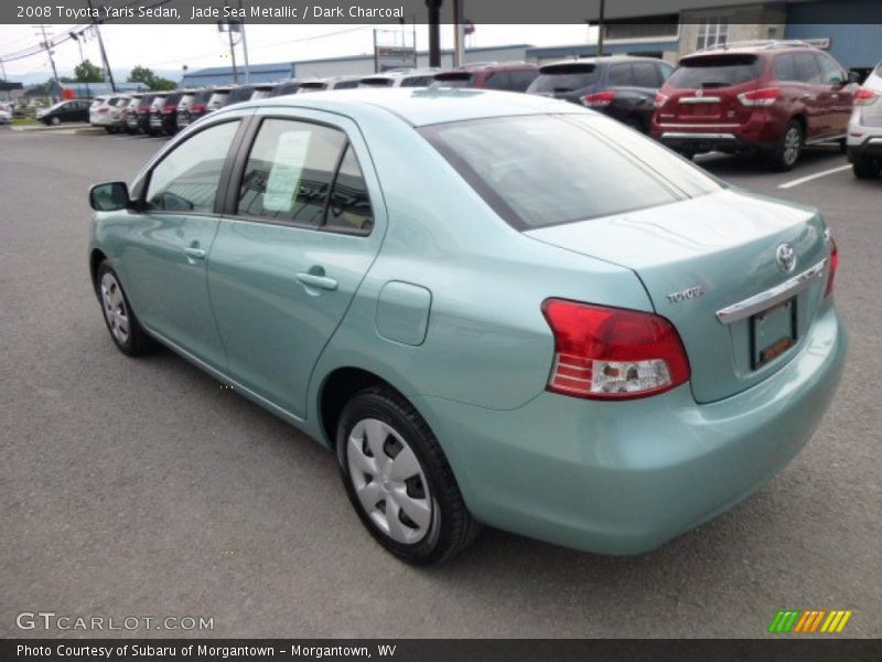 Jade Sea Metallic / Dark Charcoal 2008 Toyota Yaris Sedan