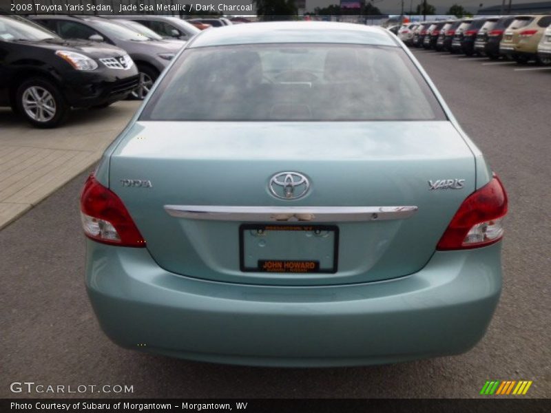Jade Sea Metallic / Dark Charcoal 2008 Toyota Yaris Sedan