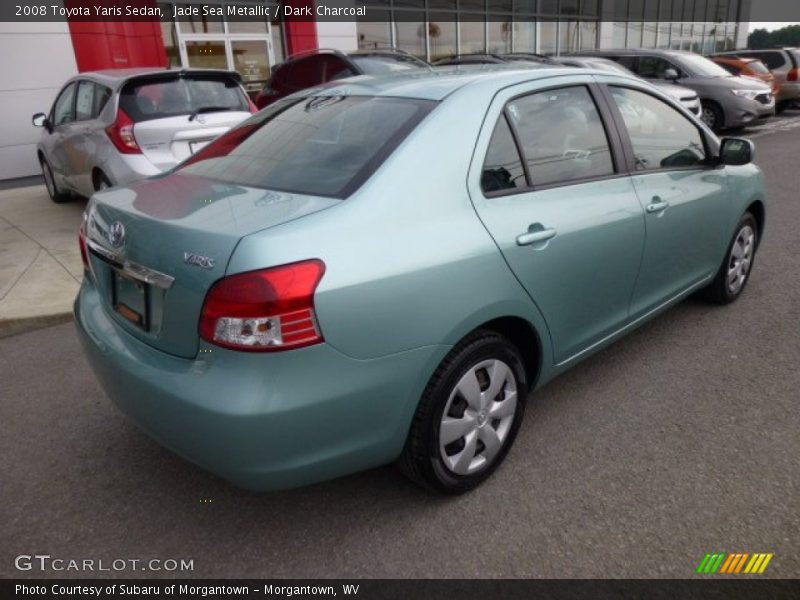 Jade Sea Metallic / Dark Charcoal 2008 Toyota Yaris Sedan