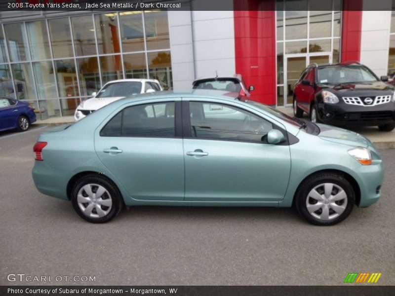 Jade Sea Metallic / Dark Charcoal 2008 Toyota Yaris Sedan