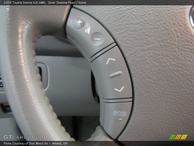 Silver Shadow Pearl / Stone 2008 Toyota Sienna XLE AWD