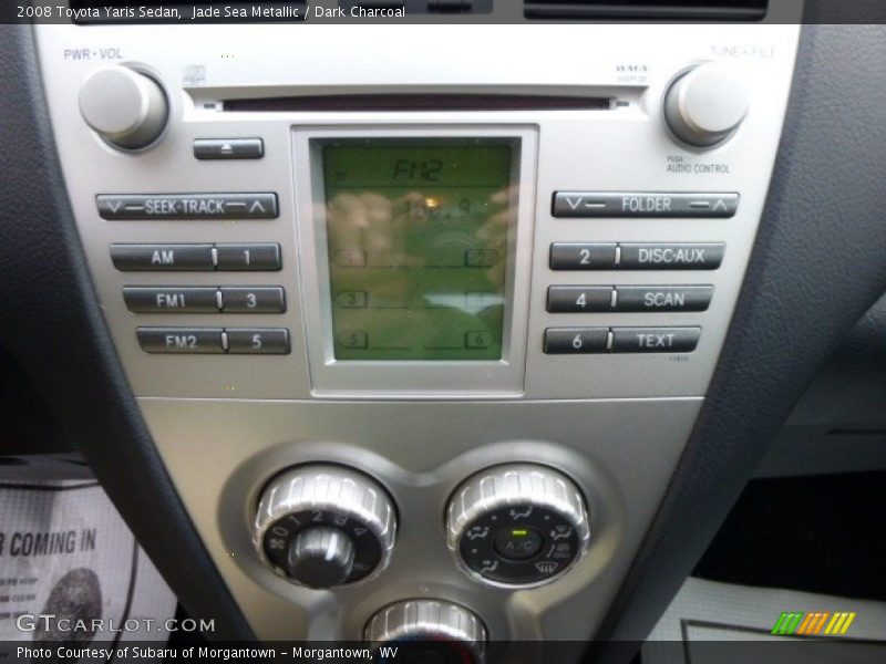 Jade Sea Metallic / Dark Charcoal 2008 Toyota Yaris Sedan