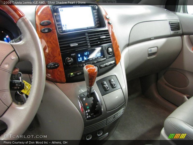 Silver Shadow Pearl / Stone 2008 Toyota Sienna XLE AWD