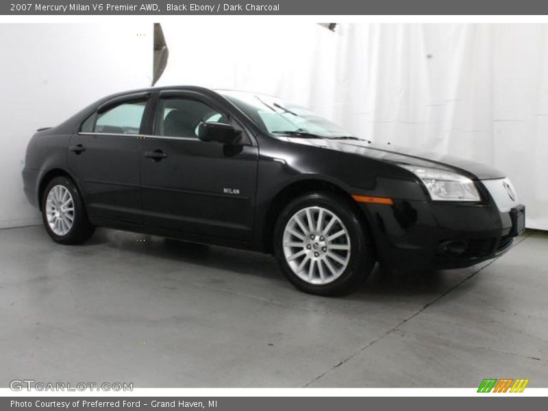 Black Ebony / Dark Charcoal 2007 Mercury Milan V6 Premier AWD