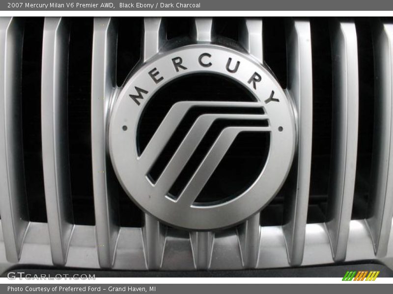 Black Ebony / Dark Charcoal 2007 Mercury Milan V6 Premier AWD