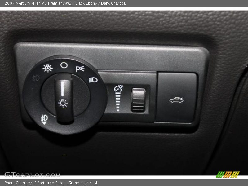 Black Ebony / Dark Charcoal 2007 Mercury Milan V6 Premier AWD