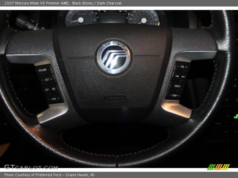 Black Ebony / Dark Charcoal 2007 Mercury Milan V6 Premier AWD