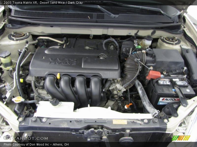  2003 Matrix XR Engine - 1.8 Liter DOHC 16-Valve VVT-i 4 Cylinder