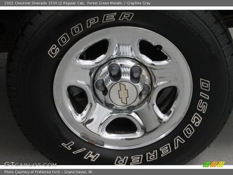 Forest Green Metallic / Graphite Gray 2002 Chevrolet Silverado 1500 LS Regular Cab