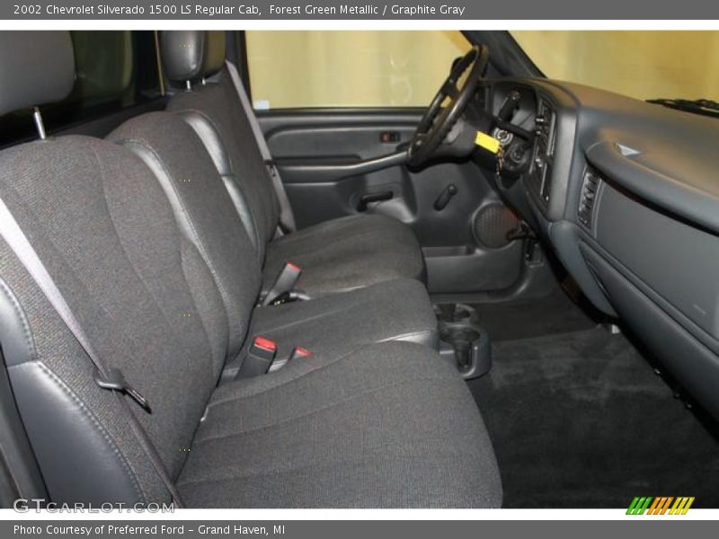 Forest Green Metallic / Graphite Gray 2002 Chevrolet Silverado 1500 LS Regular Cab