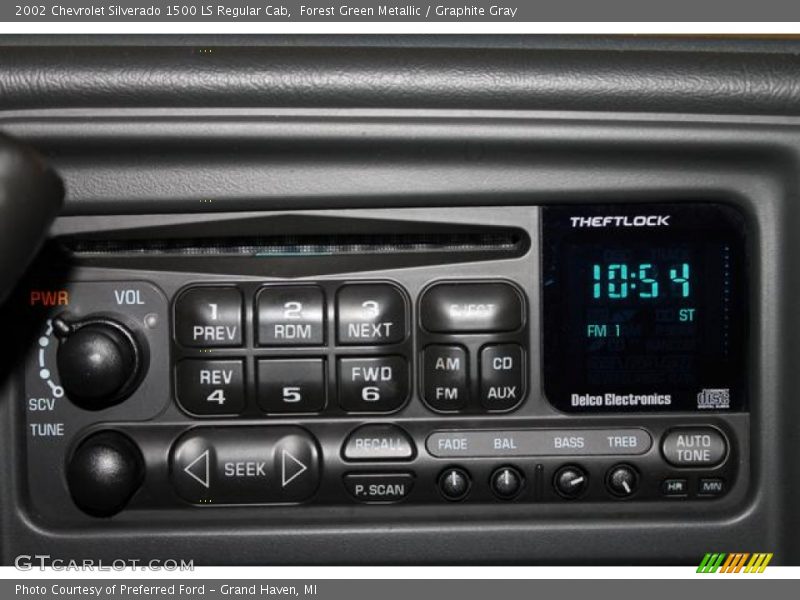 Forest Green Metallic / Graphite Gray 2002 Chevrolet Silverado 1500 LS Regular Cab