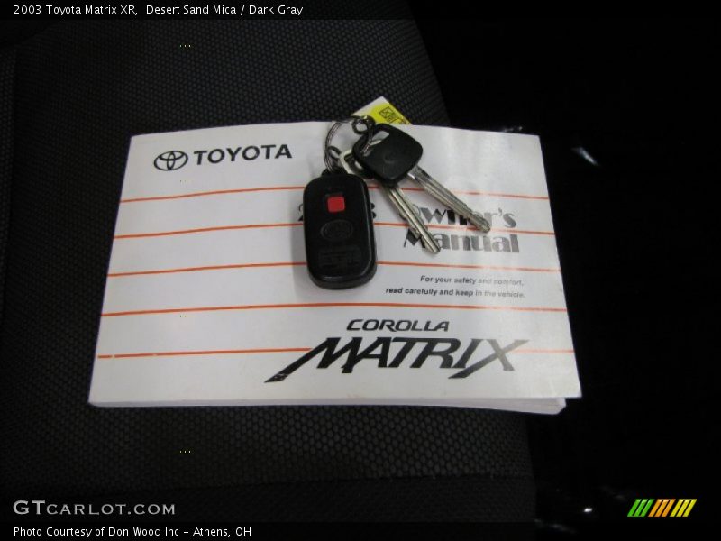 Keys of 2003 Matrix XR