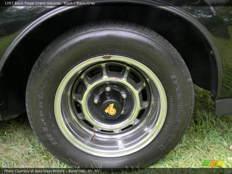 Black / Black/Gray 1987 Buick Regal Grand National