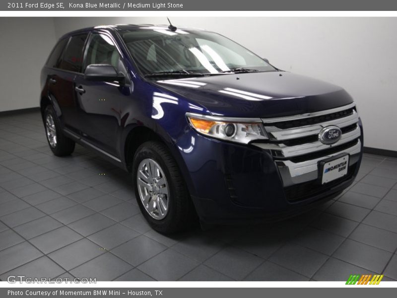 Kona Blue Metallic / Medium Light Stone 2011 Ford Edge SE