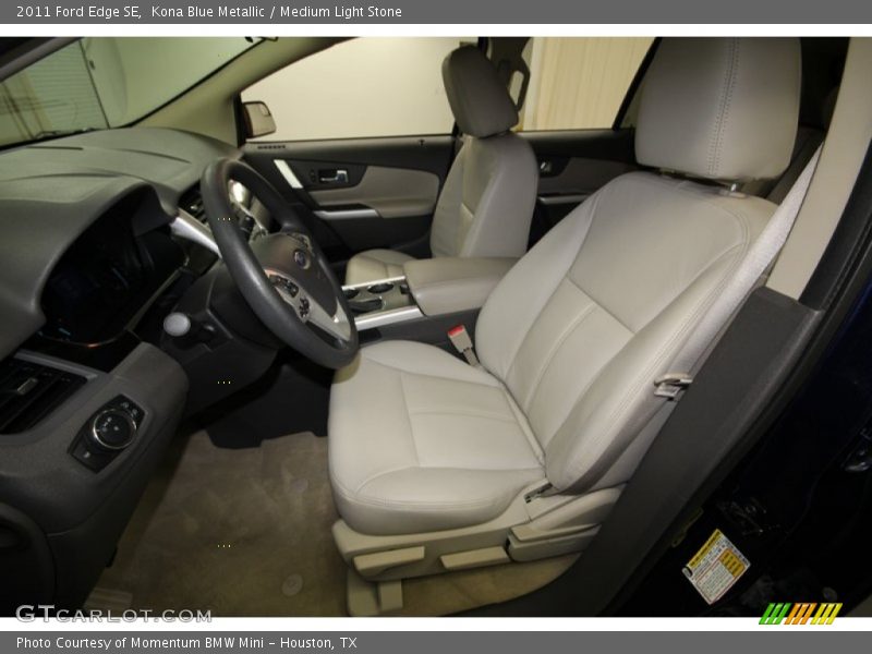 Kona Blue Metallic / Medium Light Stone 2011 Ford Edge SE
