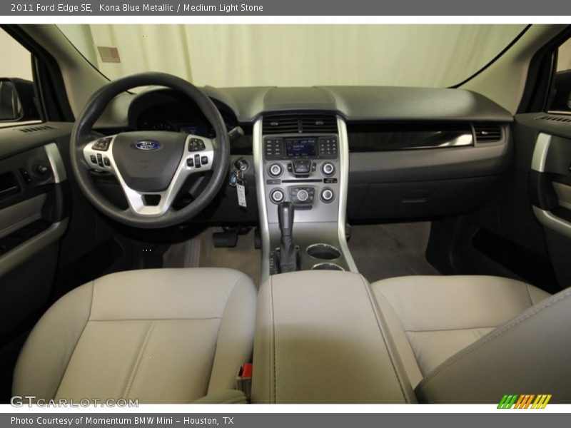 Kona Blue Metallic / Medium Light Stone 2011 Ford Edge SE
