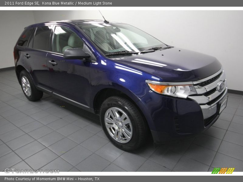 Kona Blue Metallic / Medium Light Stone 2011 Ford Edge SE