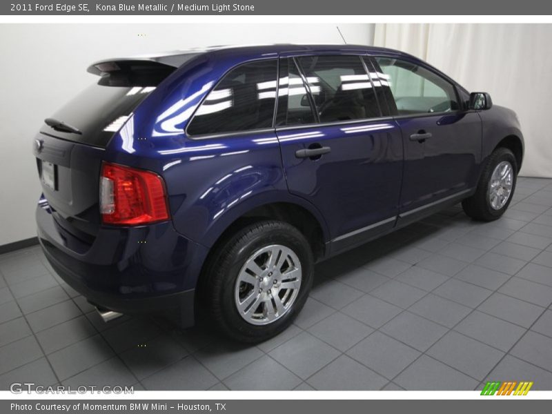 Kona Blue Metallic / Medium Light Stone 2011 Ford Edge SE
