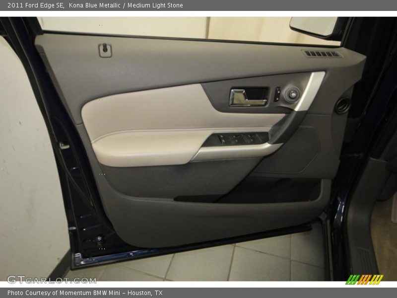 Kona Blue Metallic / Medium Light Stone 2011 Ford Edge SE
