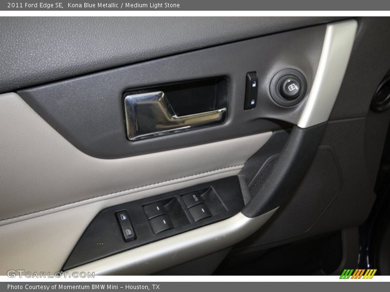 Kona Blue Metallic / Medium Light Stone 2011 Ford Edge SE