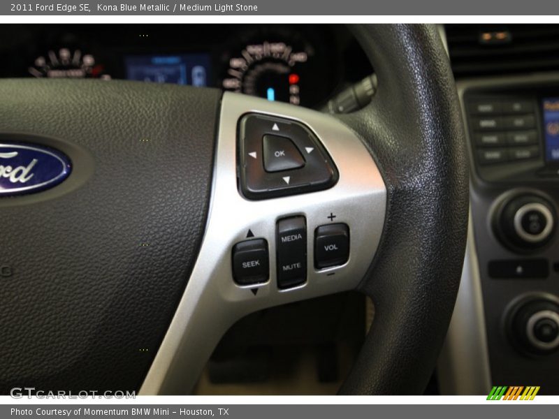 Kona Blue Metallic / Medium Light Stone 2011 Ford Edge SE