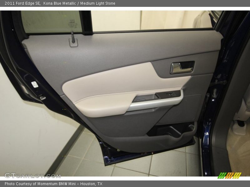 Kona Blue Metallic / Medium Light Stone 2011 Ford Edge SE