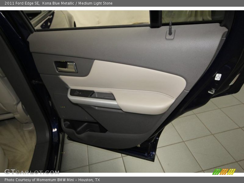 Kona Blue Metallic / Medium Light Stone 2011 Ford Edge SE