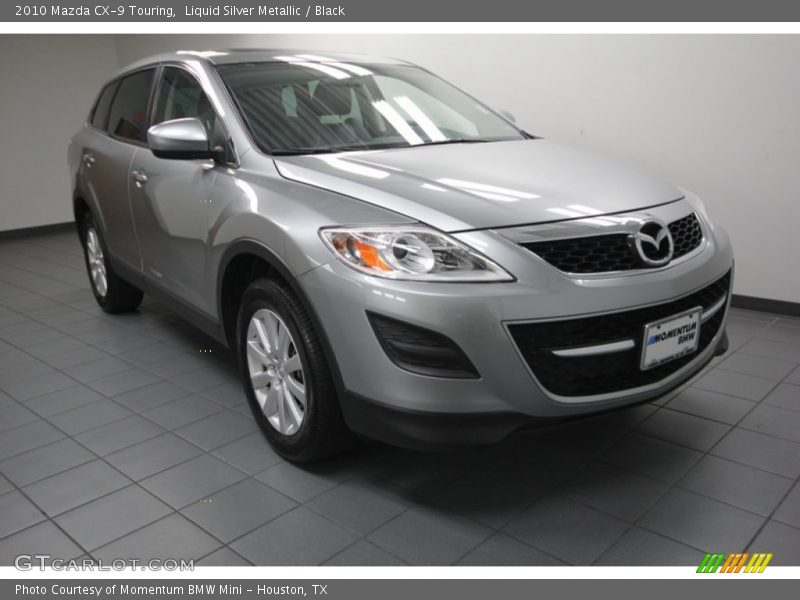 Liquid Silver Metallic / Black 2010 Mazda CX-9 Touring