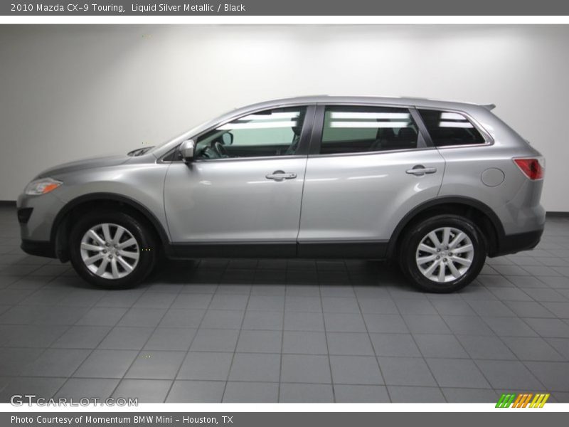Liquid Silver Metallic / Black 2010 Mazda CX-9 Touring