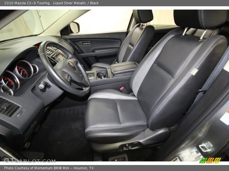 Liquid Silver Metallic / Black 2010 Mazda CX-9 Touring