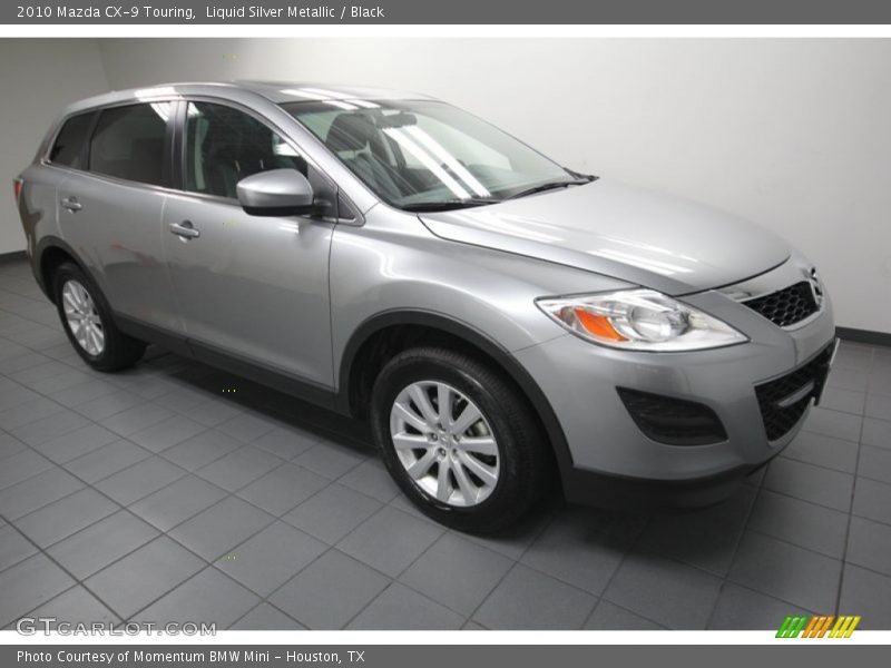 Liquid Silver Metallic / Black 2010 Mazda CX-9 Touring