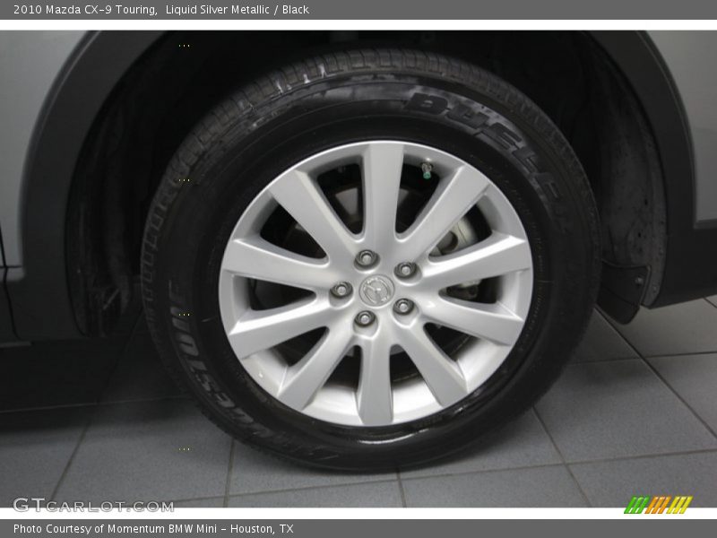 Liquid Silver Metallic / Black 2010 Mazda CX-9 Touring