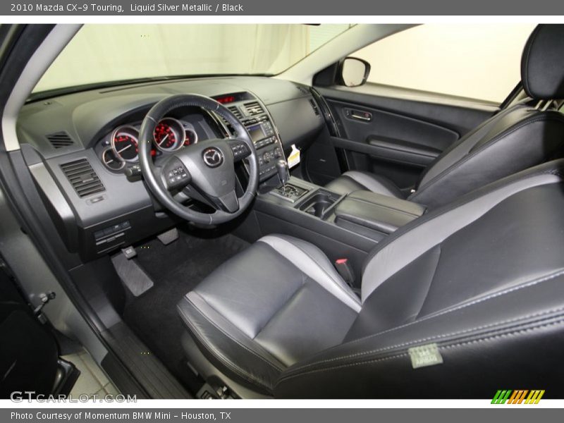 Liquid Silver Metallic / Black 2010 Mazda CX-9 Touring