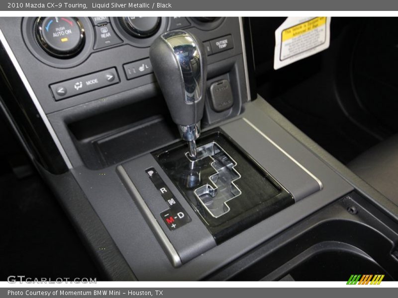 Liquid Silver Metallic / Black 2010 Mazda CX-9 Touring