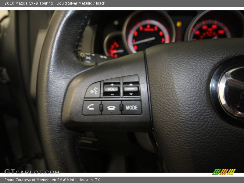 Liquid Silver Metallic / Black 2010 Mazda CX-9 Touring