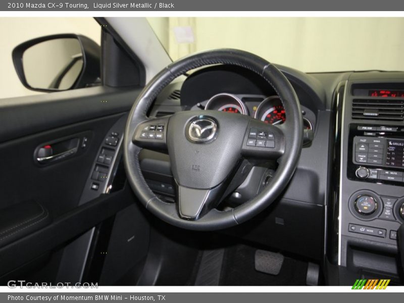 Liquid Silver Metallic / Black 2010 Mazda CX-9 Touring