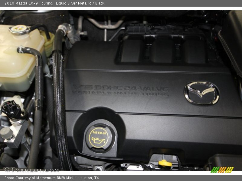 Liquid Silver Metallic / Black 2010 Mazda CX-9 Touring