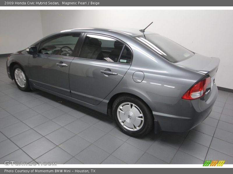 Magnetic Pearl / Beige 2009 Honda Civic Hybrid Sedan