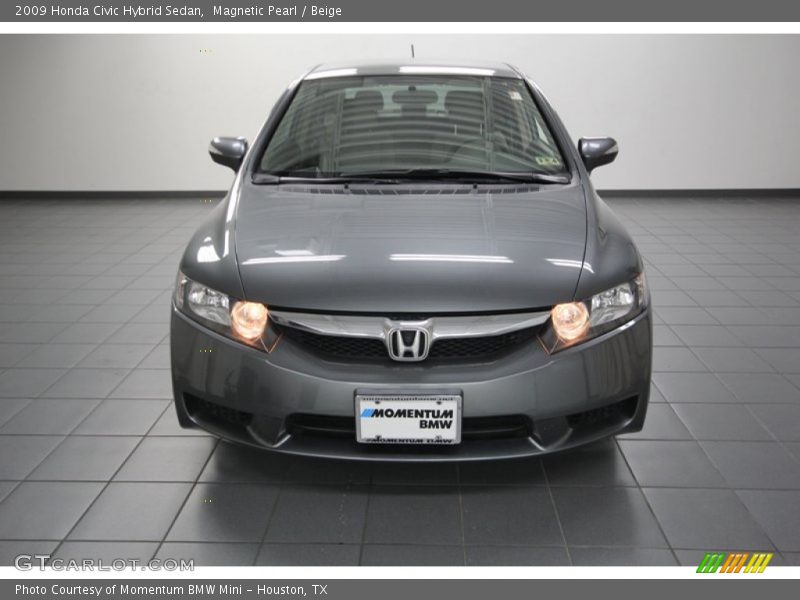 Magnetic Pearl / Beige 2009 Honda Civic Hybrid Sedan