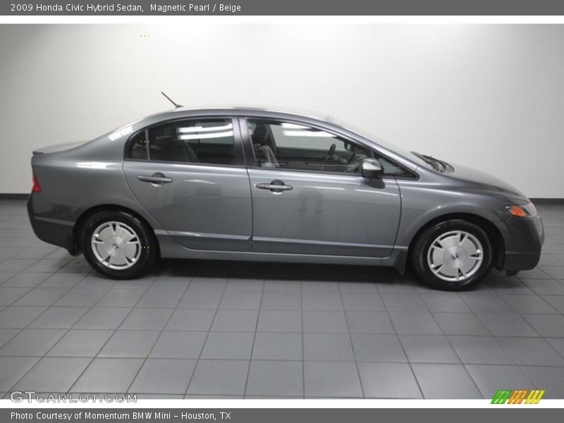 Magnetic Pearl / Beige 2009 Honda Civic Hybrid Sedan