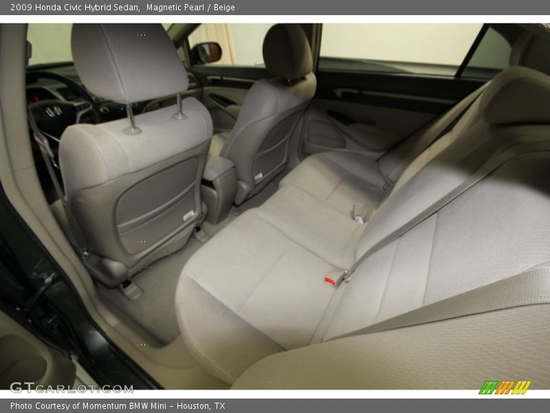 Magnetic Pearl / Beige 2009 Honda Civic Hybrid Sedan