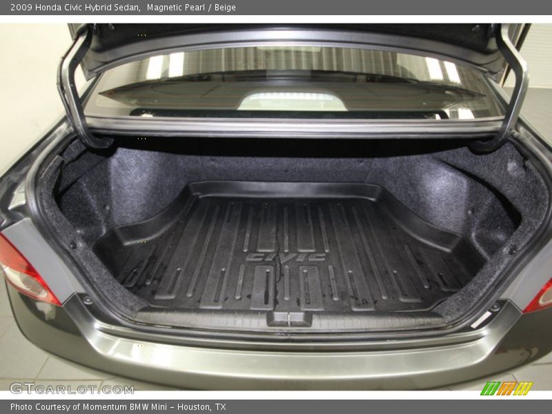 Magnetic Pearl / Beige 2009 Honda Civic Hybrid Sedan