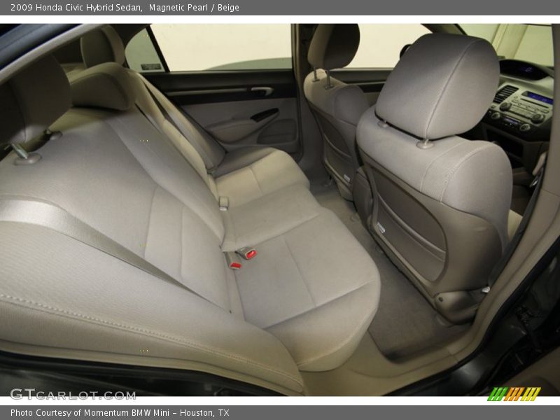 Magnetic Pearl / Beige 2009 Honda Civic Hybrid Sedan