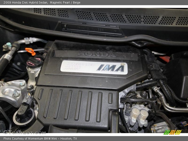 Magnetic Pearl / Beige 2009 Honda Civic Hybrid Sedan