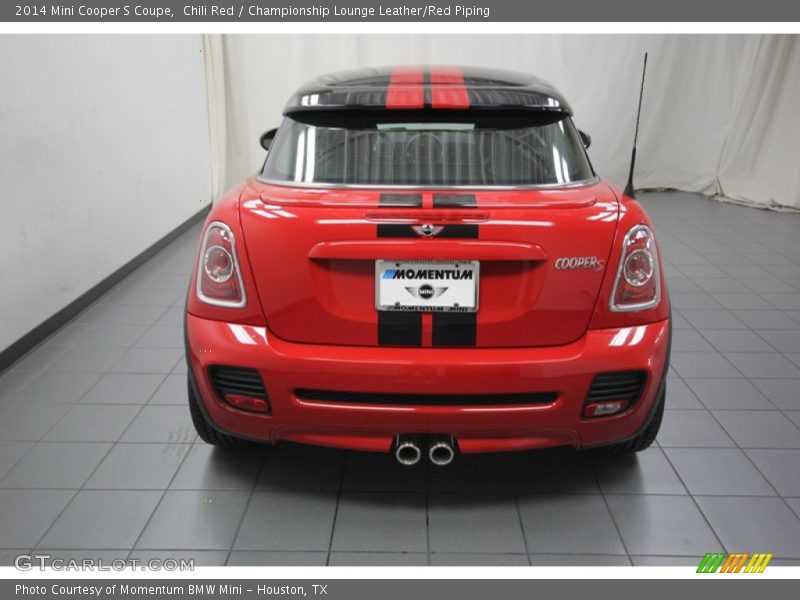 Chili Red / Championship Lounge Leather/Red Piping 2014 Mini Cooper S Coupe