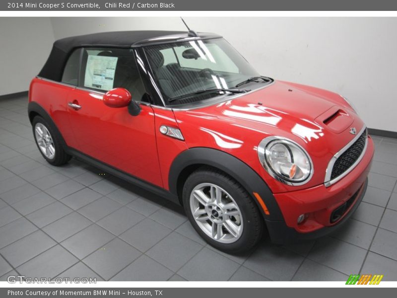 Chili Red / Carbon Black 2014 Mini Cooper S Convertible