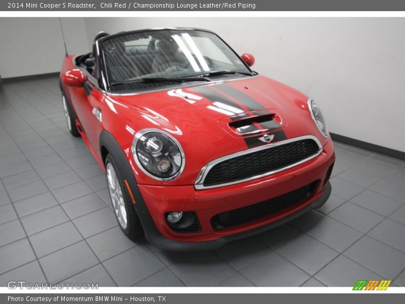 Chili Red / Championship Lounge Leather/Red Piping 2014 Mini Cooper S Roadster