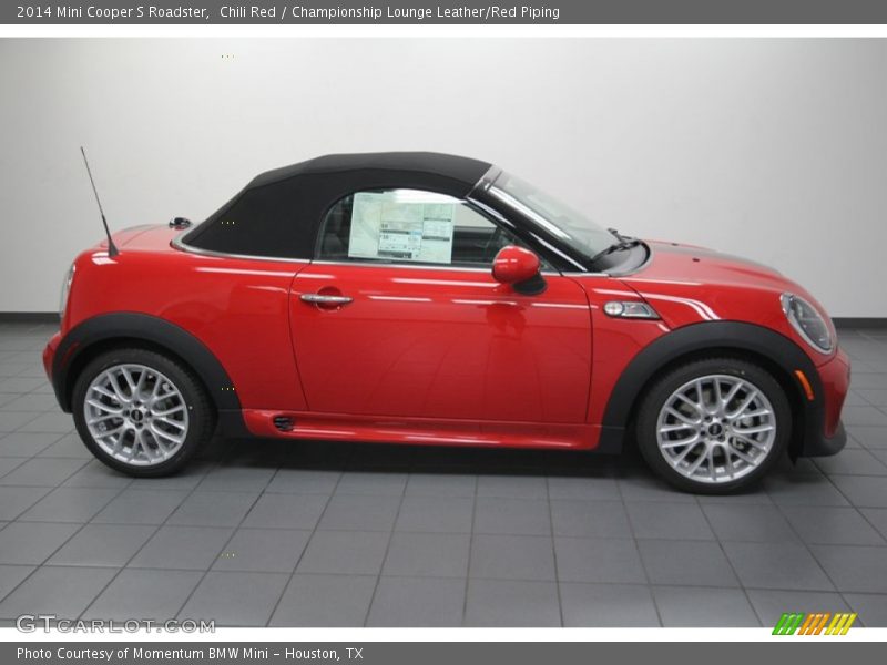 Chili Red / Championship Lounge Leather/Red Piping 2014 Mini Cooper S Roadster