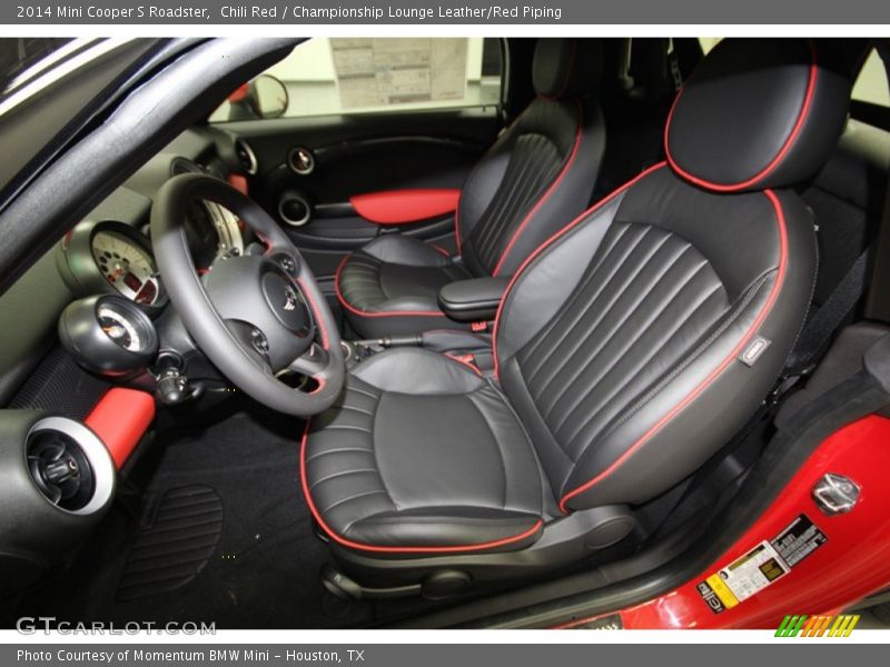 Chili Red / Championship Lounge Leather/Red Piping 2014 Mini Cooper S Roadster